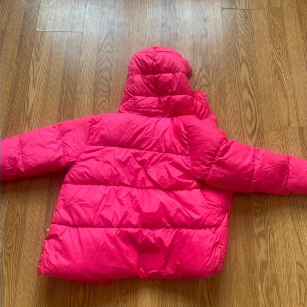 Kids Pink Puffer Jacket - Picture 2 of 4